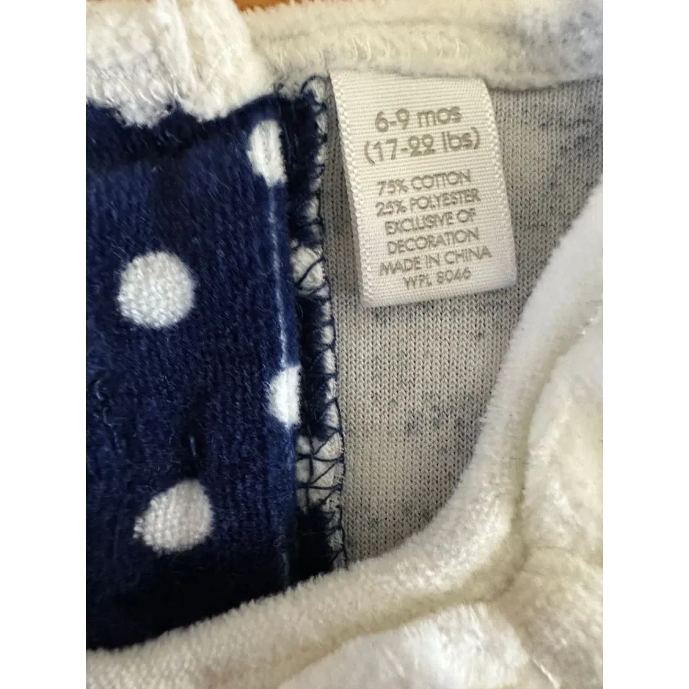 First Impressions Matching Set Girls 6-9 Months Polka Dot Top Corduroy Pants NWT